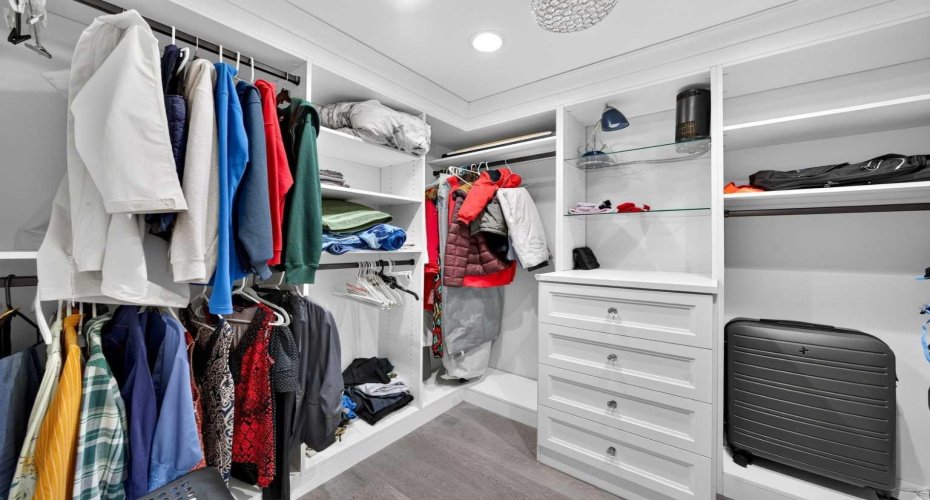 basement huge walk in closet
