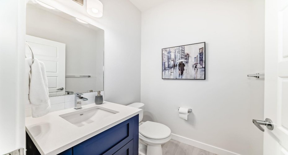 Main floor powder room