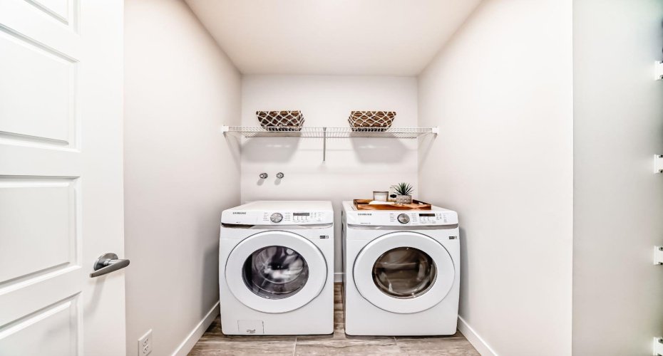 Upper floor laundry
