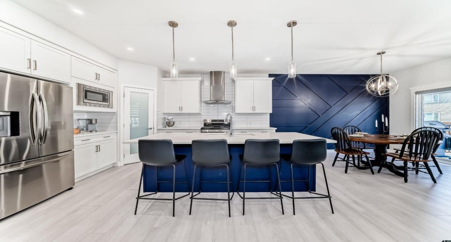 Kitchen and dining area