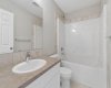 Fresh, bright, and thoughtfully designed, the full bathroom offers a functional layout with timeless finishes, making busy mornings and evening routines feel effortless.