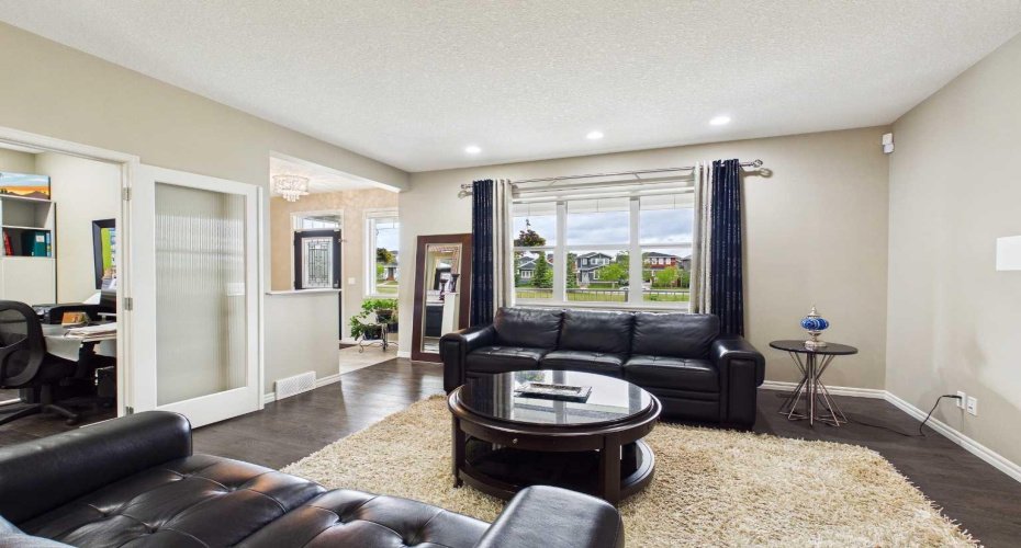 Enjoy beautiful, unobstructed greenspace views from the comfort of your living room.