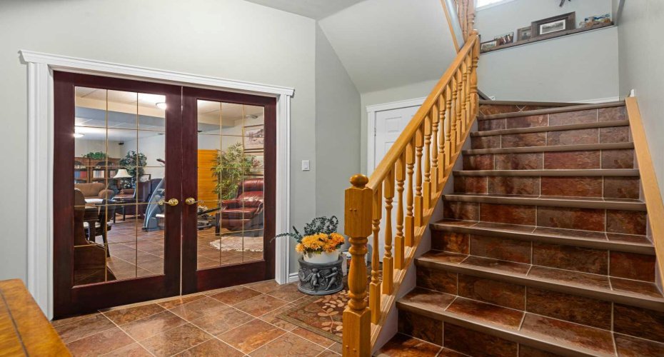 French doors to Family Rm