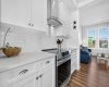 Lots of cupboard and counter-top space
