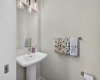 Convenient 2 piece bath off the mud room