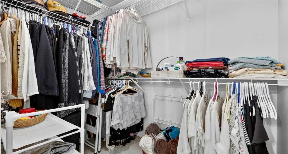 Adjoining walk-in closet