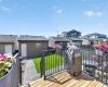 Gated deck to keep pets and children within reach