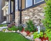 Quaint front yard flower garden