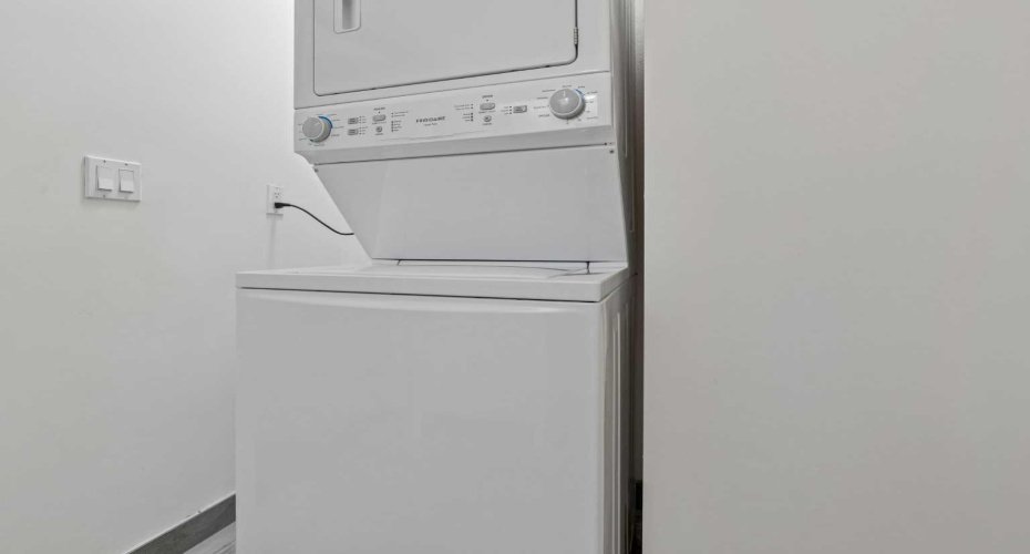 In suite washer and dryer