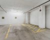 Extra wide, titled parking stall