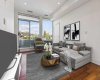 Virtually staged living room