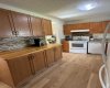 Hickory countertop on extra cabinet