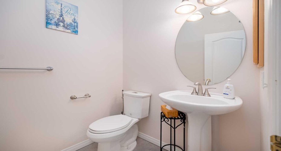Half bath on main floor