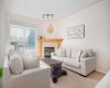Living room and gas fireplace