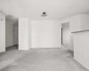 Designated dining space can easily accommodate a large table and hutch