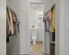 Walk through closet to ensuite