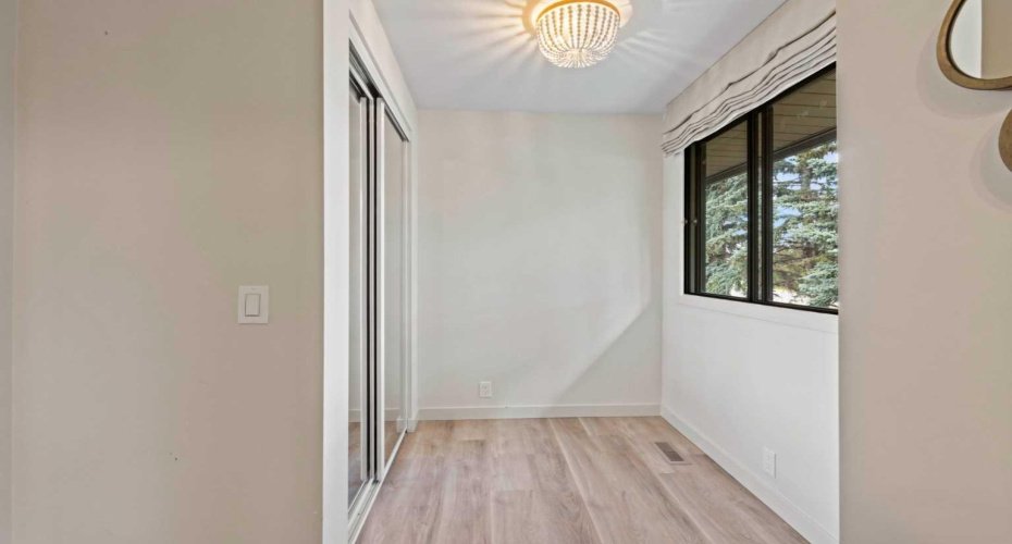 A dressing area and more space in the second bedroom.