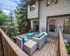 There is plenty of space to entertain in this private outdoor space at the rear of the unit.