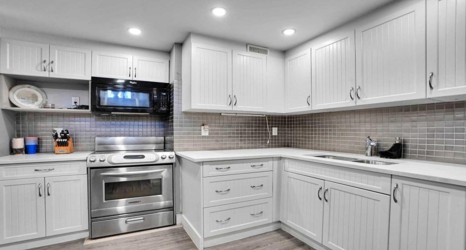 Basement kitchen fully finished and functional