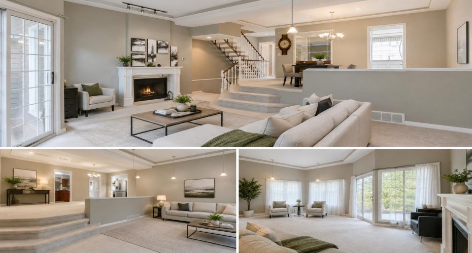 ingOpen Plan Living - Virtual Staging