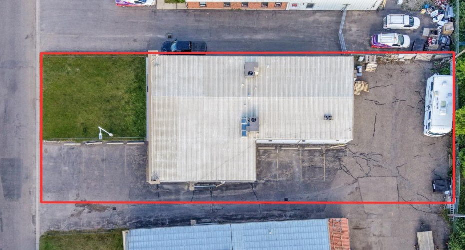 Red line is approximate property line