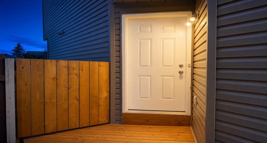 Updated gate, and front steps