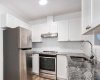 Upgraded kitchen - cabinets and hood fan