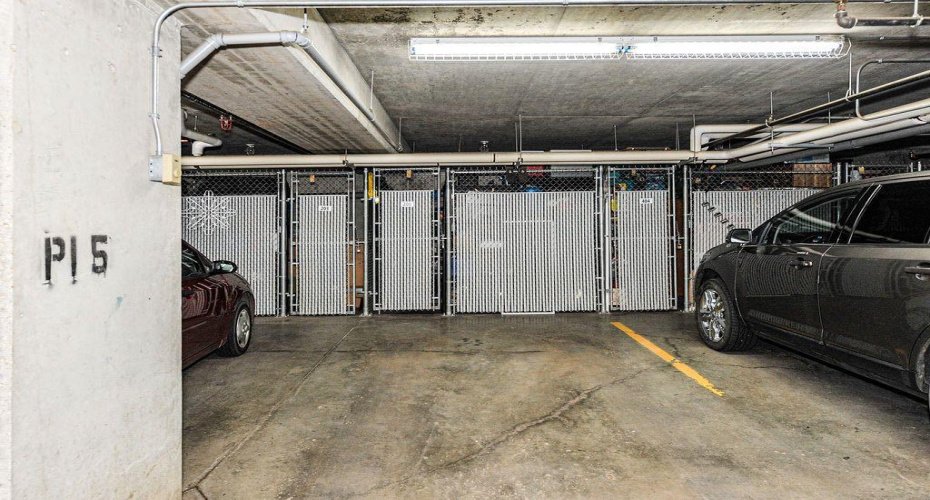 underground parking with storage