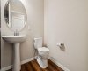 Conveniently located on the main floor, the 2-PIECE POWDER ROOM is ideal for guests while adding everyday functionality.