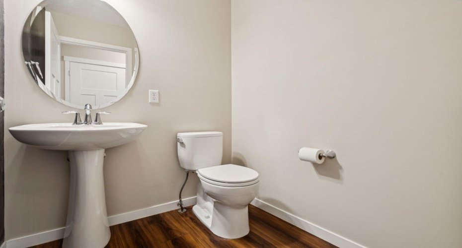Conveniently located on the main floor, the 2-PIECE POWDER ROOM is ideal for guests while adding everyday functionality.