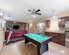 Recreation Room with Pool Table that converts to Ping Pong