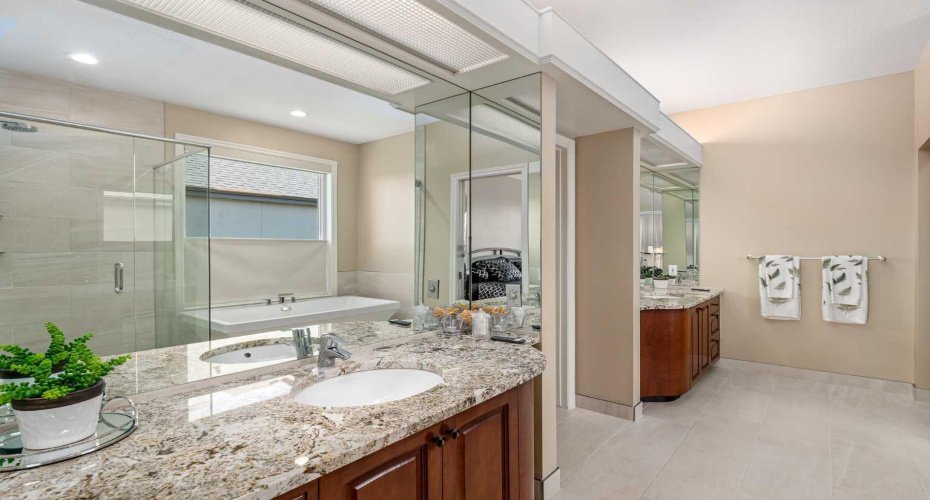 The ensuite bath - newly renovated in 2019