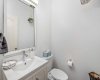 The powder bath on the main level