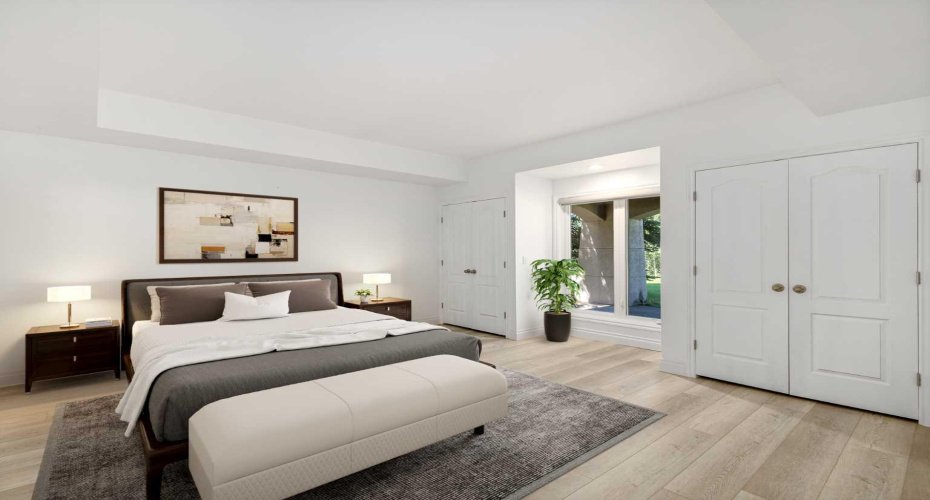 Find two large bedrooms in the basement - perfect for teens or visiting family  (virtually staged)