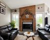 Enjoy The Gas Fireplace With A View.