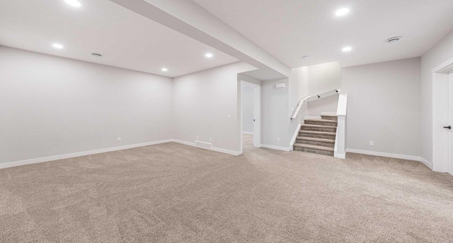 Basement rec room