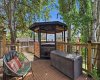 Hot tub with gazebo
