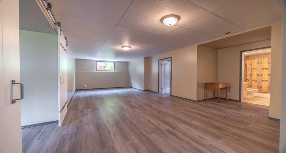 Basement rec room
