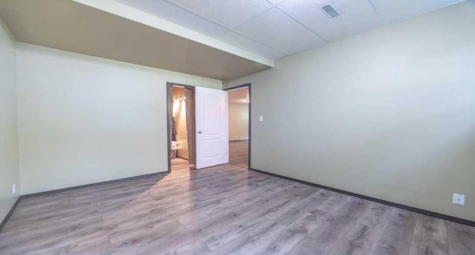 Basement bedroom