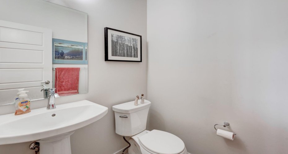 Main floor half bath
