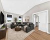 Upstairs bonus room.  Virtually staged