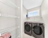Top floor LG washer & Dryer.