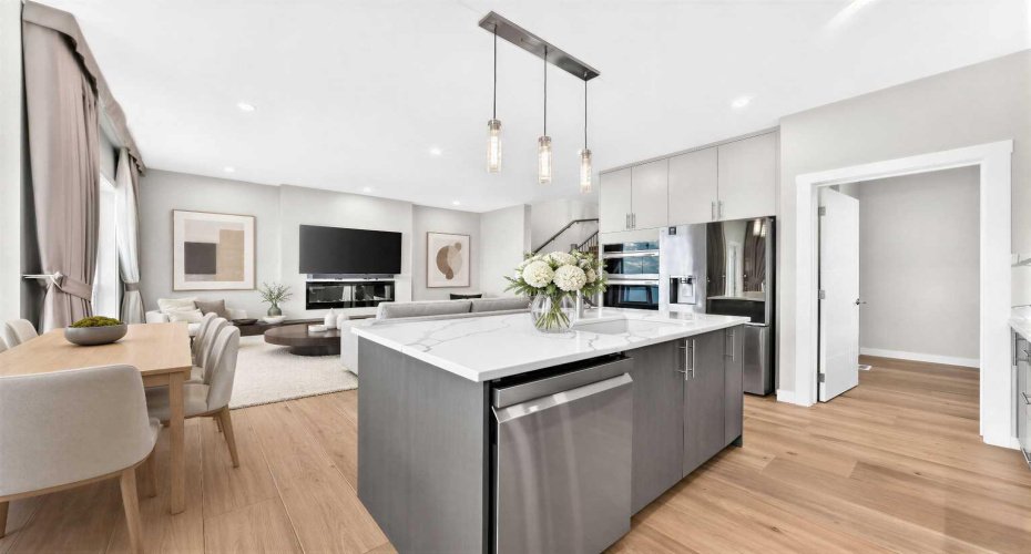 Beautifully open with loads of natural light.  Virtually staged