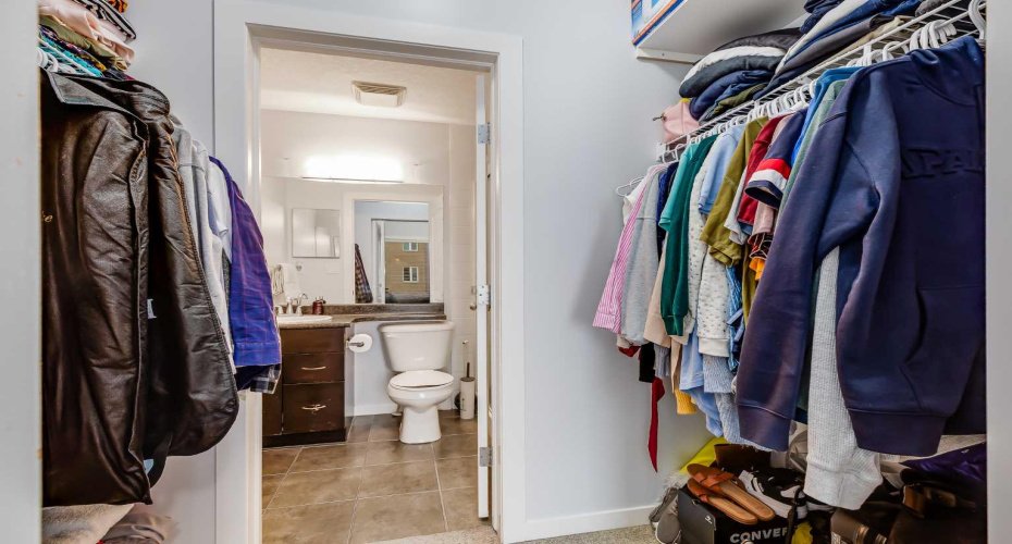 Walk-Through Closet in Master