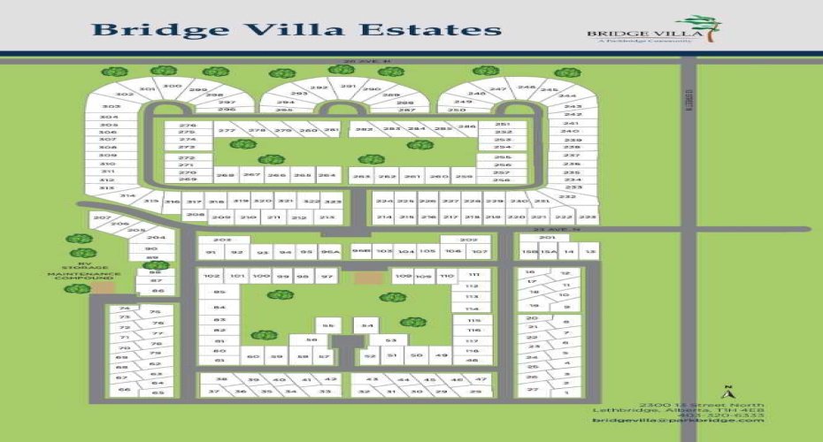 Bridge Villa Lot Map