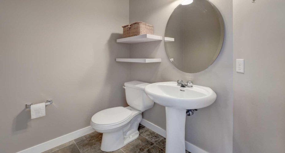 Main floor powder room