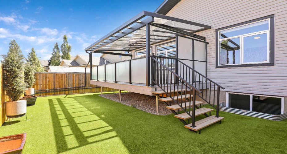 Covered deck/back yard