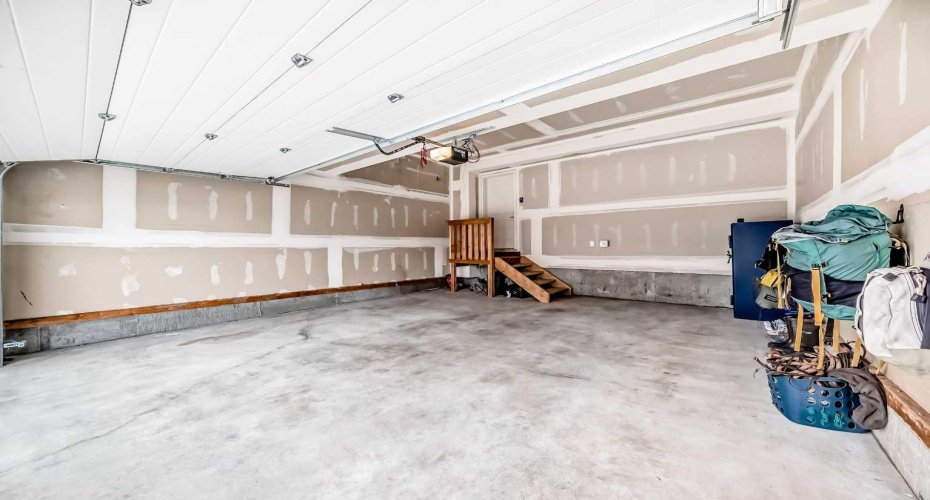 Front drive double garage with MyQ garage door openers