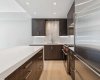 High-end stainless steel appinces with gas stove.