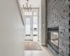 2 sided gas fireplace and spacious entrance.